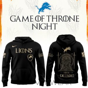 Detroit Football x Game Of Thrones Night Hoodie