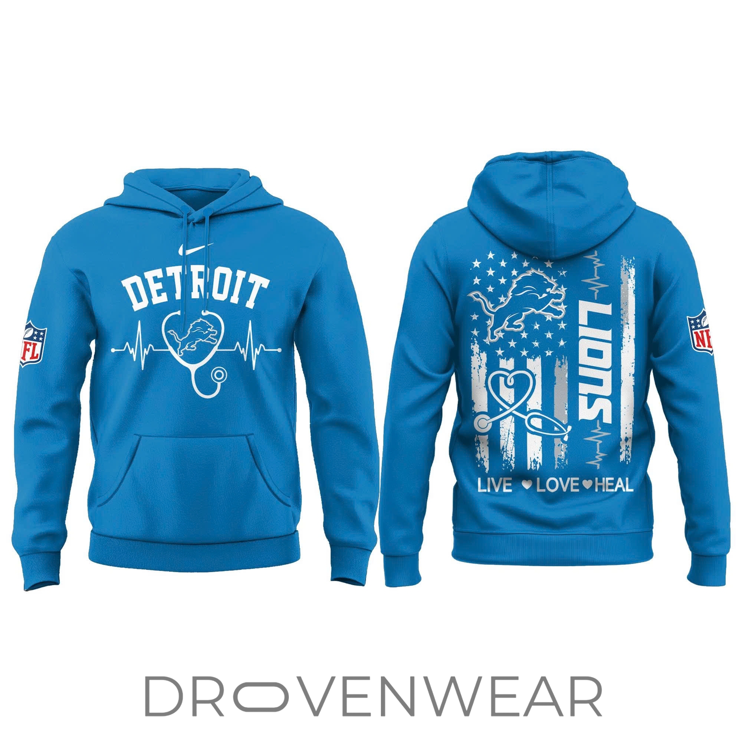 Detroit Football Nurse Appreciation Hoodie Detroit Football Nurse Appreciation Hoodie