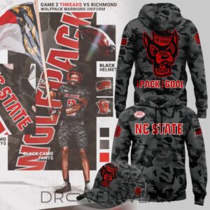 Nc State Football Black Camo 2026 Hoodie