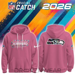 Sea NFL 2026 Crucial Catch Pink Hoodie