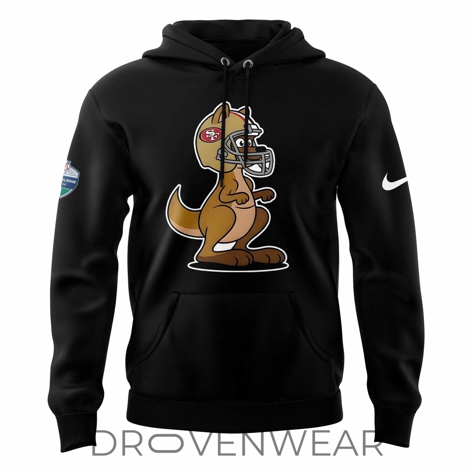 Unisex Nike Black San Francisco 49ers 2026 Melbourne Game Special Hoodie Unisex Nike Black San Francisco 49ers 2026 Melbourne Game Special Hoodie