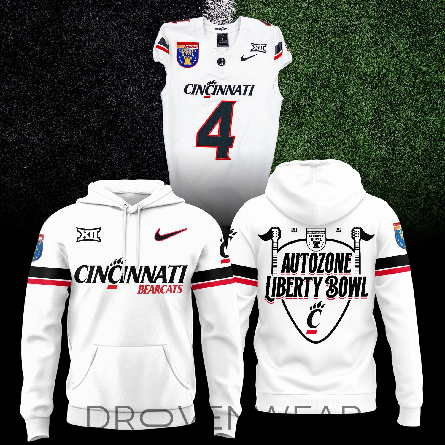 Cincinnati Bearcats Football 2026 Liberty Bowl Game Limited Edition Hoodie Cincinnati Bearcats Football 2026 Liberty Bowl Game Limited Edition Hoodie