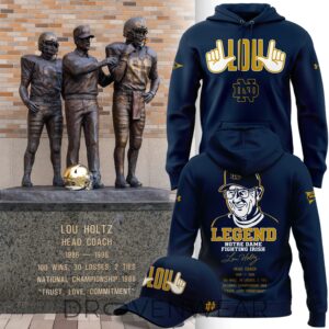 Legend Lou Holtz Notre Dame Fighting Irish Limited Edition Hoodie