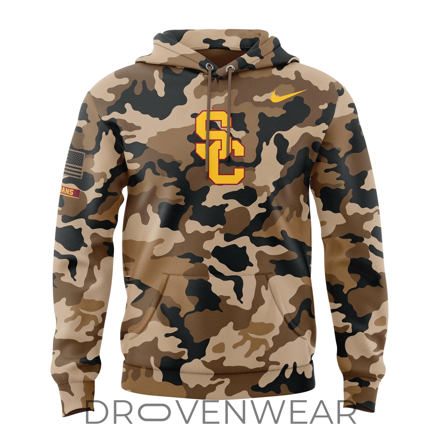 Usc Trojans 2026 Salute To Service Camo Pullover Hoodie Usc Trojans 2026 Salute To Service Camo Pullover Hoodie