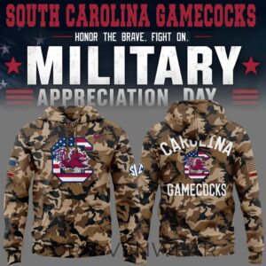 Limited Edition South Carolina Football Military Appreciation Camo Hoodie