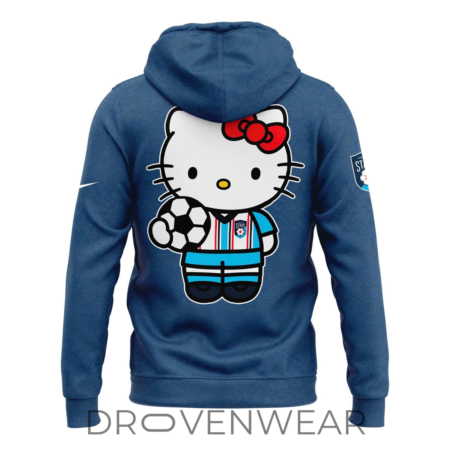 Unisex Chicago Stars Football Club Hoodie – Sanrio Cute Hello Kitty Back Print Fleece Sportswear For Men And Women Unisex Chicago Stars Football Club Hoodie – Sanrio Cute Hello Kitty Back Print Fleece Sportswear For Men And Women