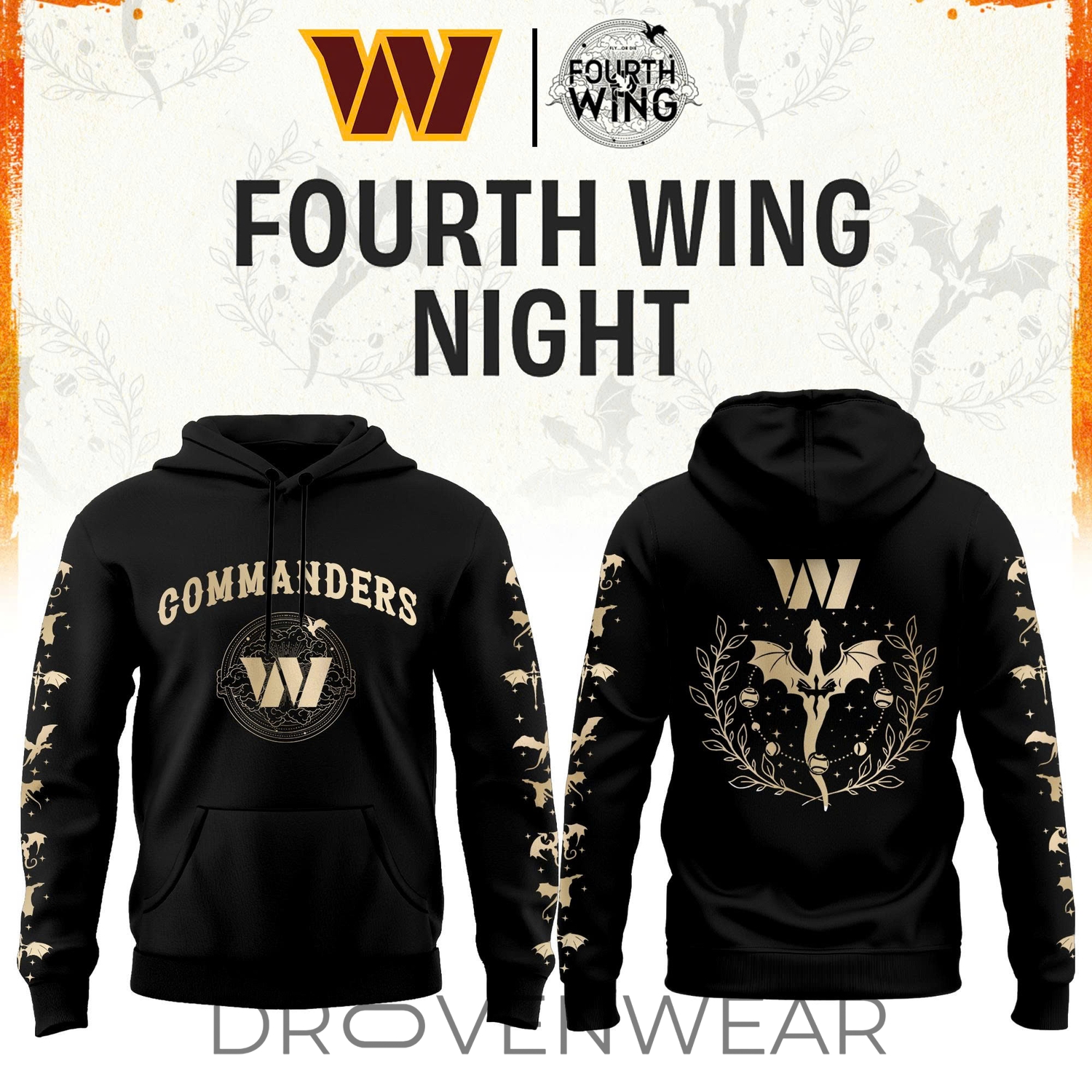 2026 Washington Football X Dragon Wing Fantasy Night Limited Edition Hoodie | Jogger | Cap 2026 Washington Football X Dragon Wing Fantasy Night Limited Edition Hoodie | Jogger | Cap