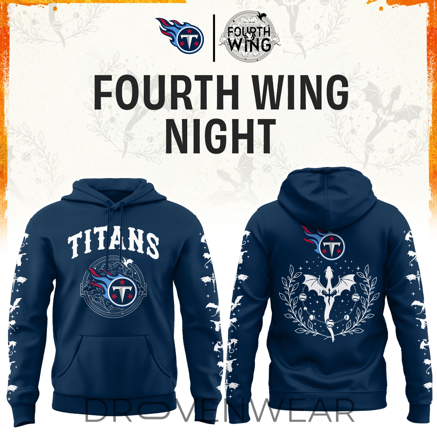 2026 Tennessee Football X Dragon Wing Fantasy Night Limited Edition Hoodie | Jogger | Cap 2026 Tennessee Football X Dragon Wing Fantasy Night Limited Edition Hoodie | Jogger | Cap