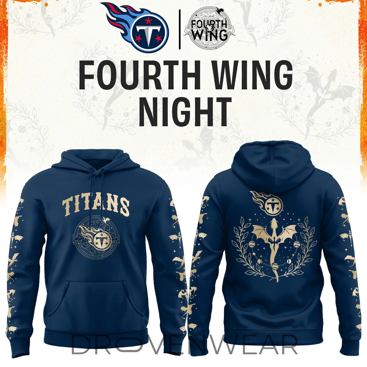 2026 Tennessee Football X Dragon Wing Fantasy Night Limited Edition Hoodie | Jogger | Cap 2026 Tennessee Football X Dragon Wing Fantasy Night Limited Edition Hoodie | Jogger | Cap