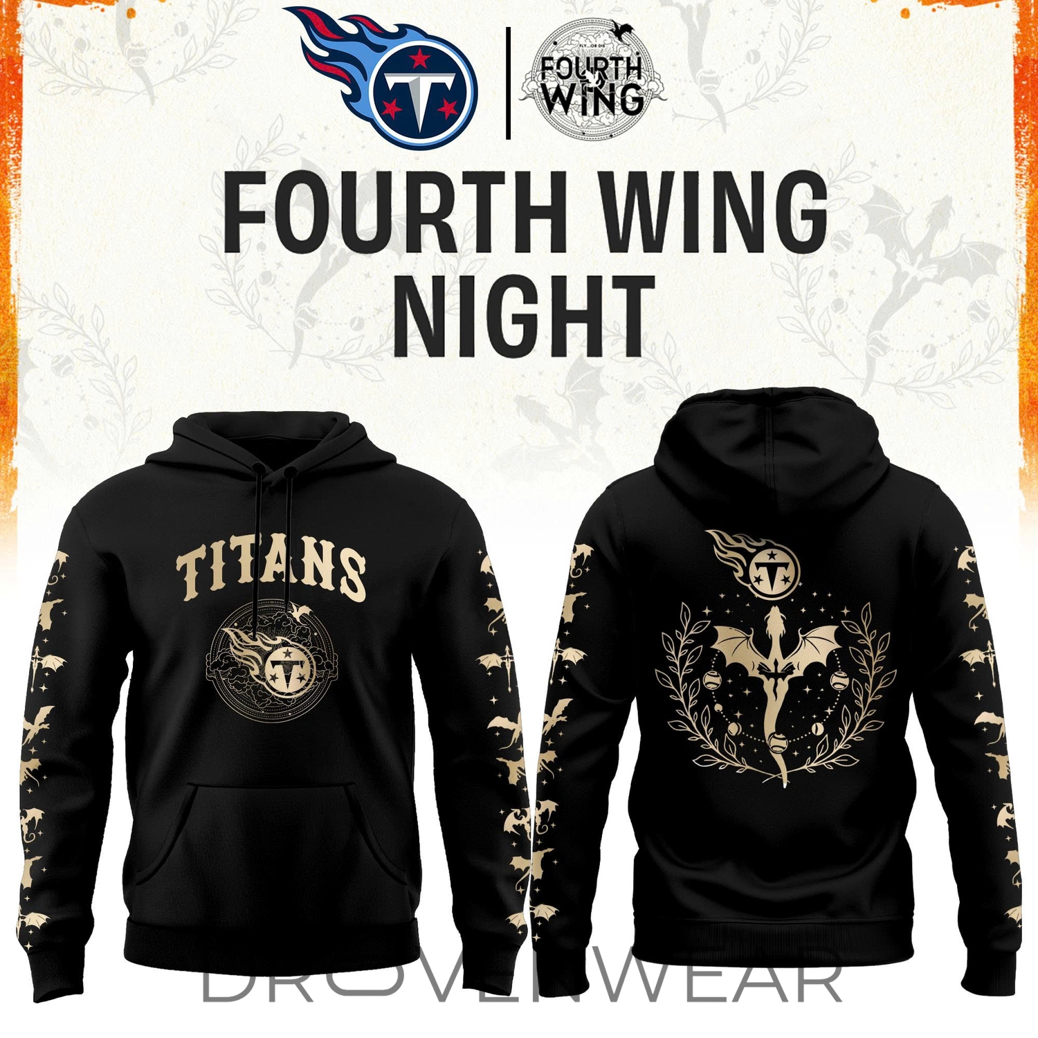 2026 Tennessee Football X Dragon Wing Fantasy Night Limited Edition Hoodie | Jogger | Cap 2026 Tennessee Football X Dragon Wing Fantasy Night Limited Edition Hoodie | Jogger | Cap
