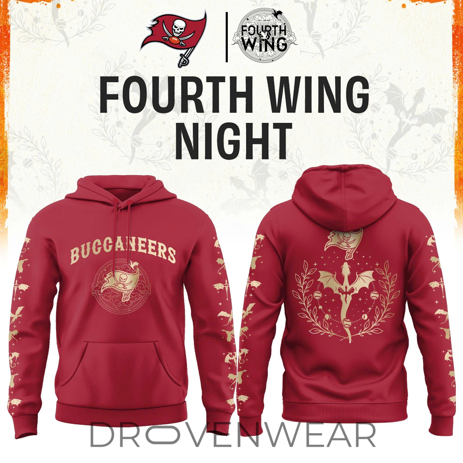 2026 Tampa Bay Football X Dragon Wing Fantasy Night Limited Edition Hoodie | Jogger | Cap V2 2026 Tampa Bay Football X Dragon Wing Fantasy Night Limited Edition Hoodie | Jogger | Cap V2