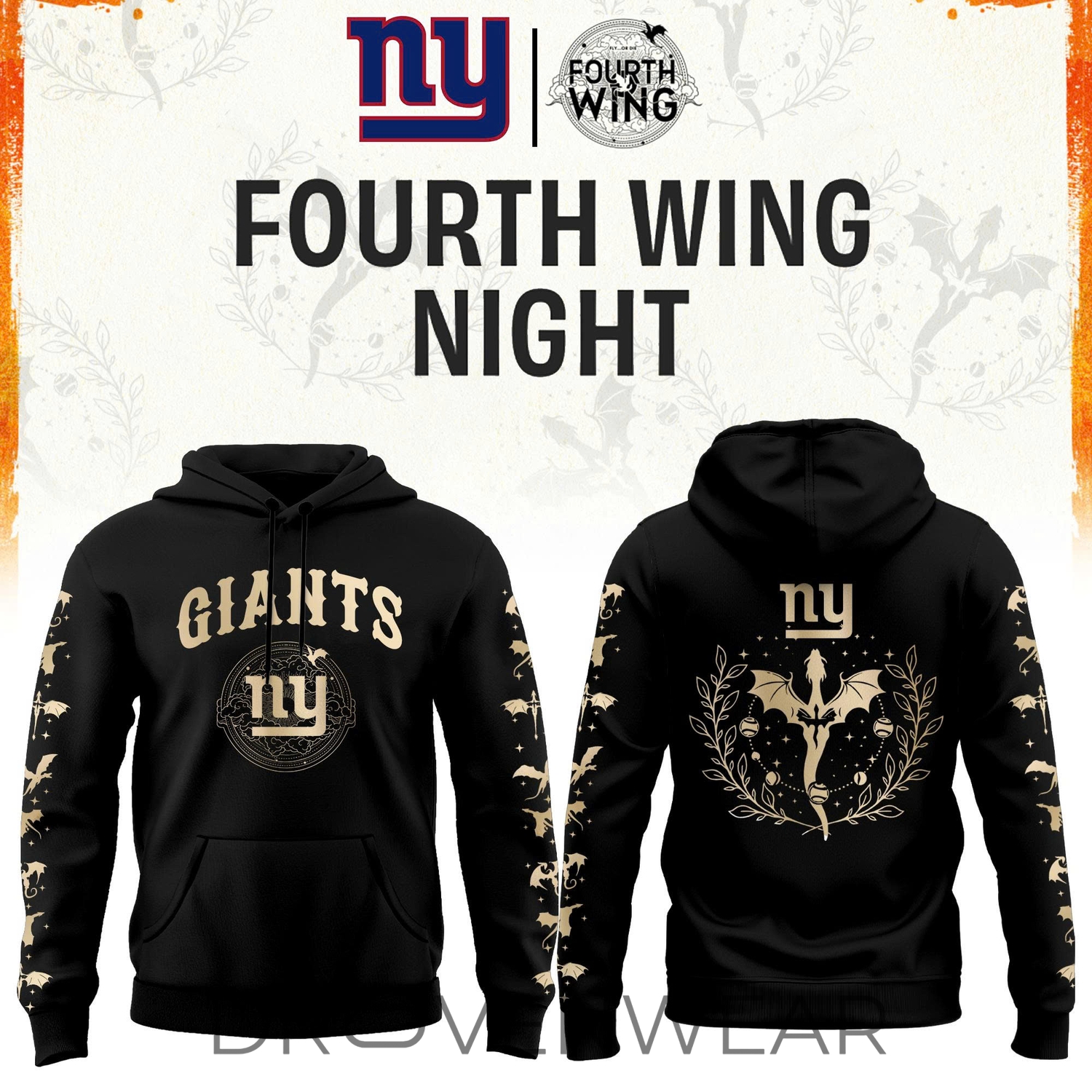 2026 New York G Football X Dragon Wing Fantasy Night Limited Edition Hoodie | Jogger | Cap 2026 New York G Football X Dragon Wing Fantasy Night Limited Edition Hoodie | Jogger | Cap