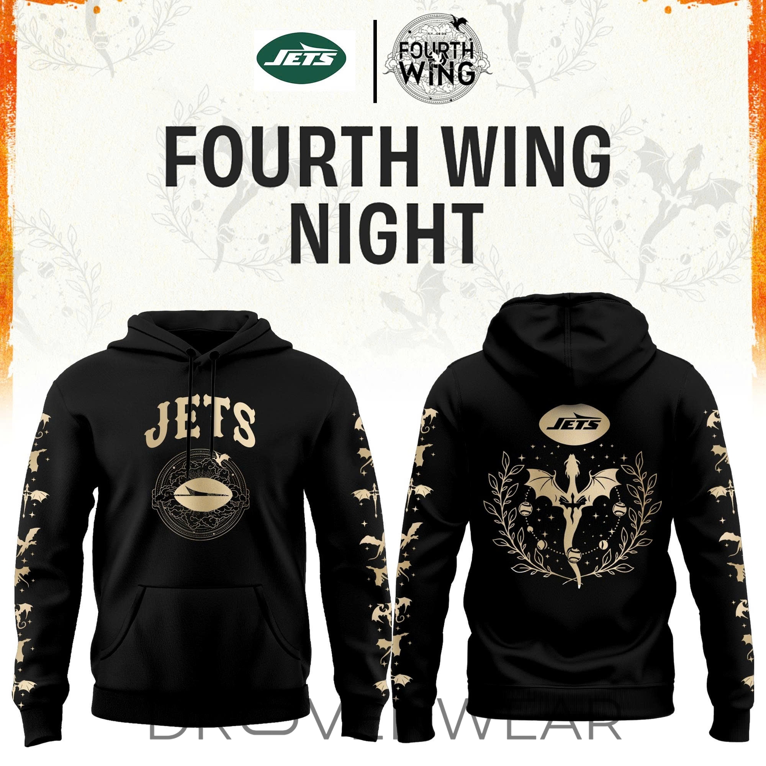 2026 New York Football X Dragon Wing Fantasy Night Limited Edition Hoodie | Jogger | Cap 2026 New York Football X Dragon Wing Fantasy Night Limited Edition Hoodie | Jogger | Cap