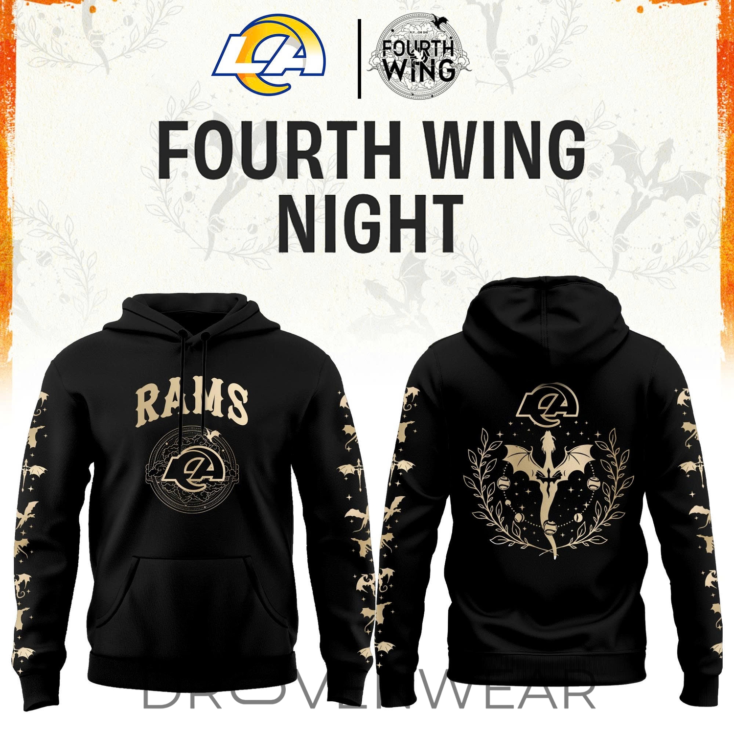 2026 Los Angeles Football X Dragon Wing Fantasy Night Limited Edition Hoodie | Jogger | Cap 2026 Los Angeles Football X Dragon Wing Fantasy Night Limited Edition Hoodie | Jogger | Cap