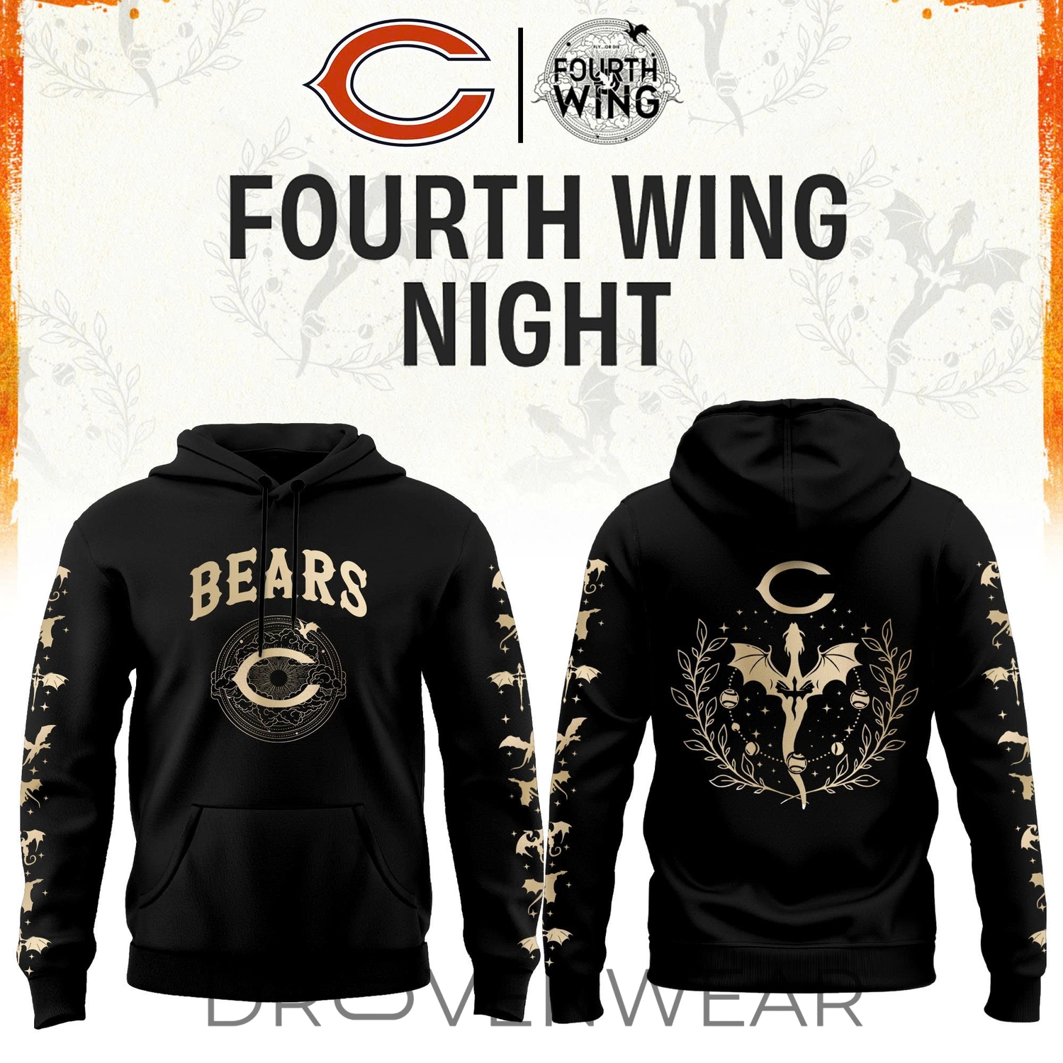 2026 Chicago Football X Dragon Wing Fantasy Night Limited Edition Hoodie | Jogger | Cap 2026 Chicago Football X Dragon Wing Fantasy Night Limited Edition Hoodie | Jogger | Cap