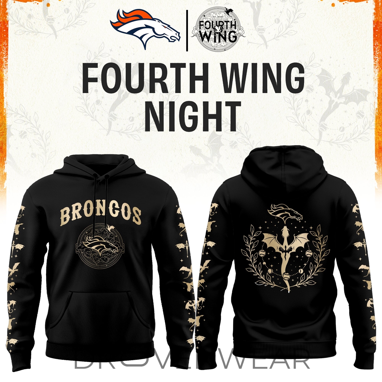 2026 Denver Football X Dragon Wing Fantasy Night Limited Edition Hoodie | Jogger | Cap 2026 Denver Football X Dragon Wing Fantasy Night Limited Edition Hoodie | Jogger | Cap