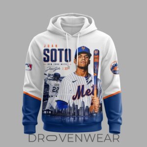 Juan Soto 22 New York Baseball Fan Hoodie Mets Inspired MLB Apparel Ver2