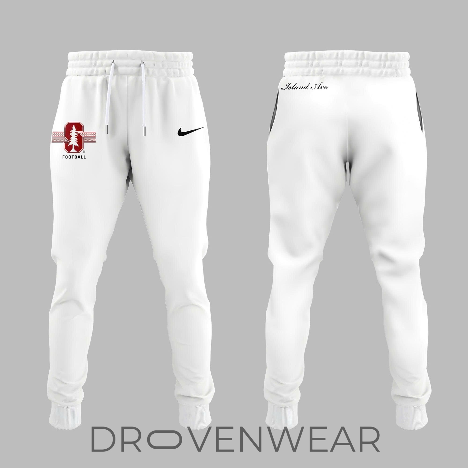 Stanford Football Coach Pritchard 2026 Hoodie White Stanford Football Coach Pritchard 2026 Hoodie White