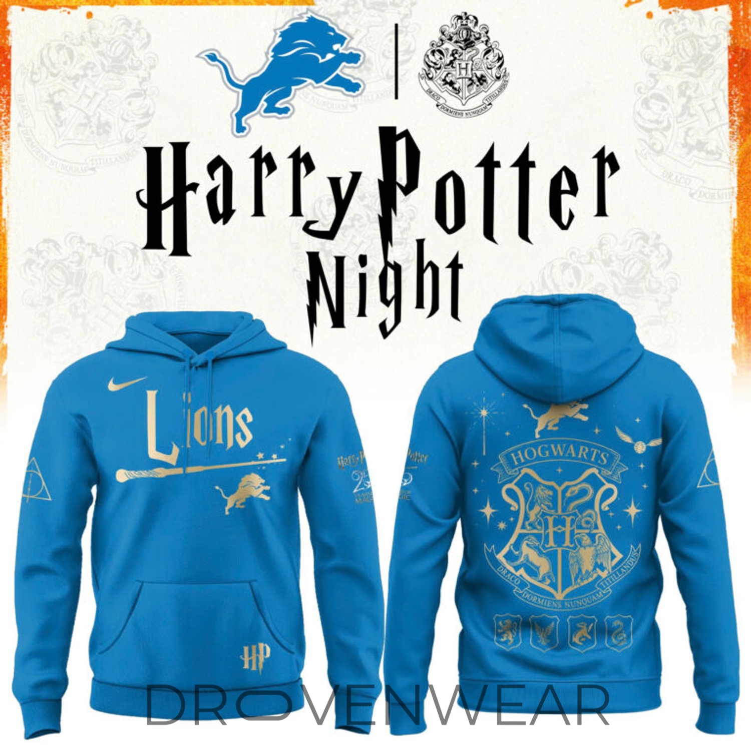 Detroit Lions Harry Potter 25th Anniversary 2026 Collector Edition Hoodie Detroit Lions Harry Potter 25th Anniversary 2026 Collector Edition Hoodie