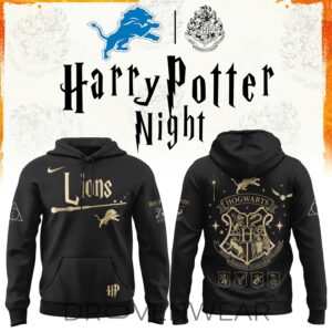 2026 Detroit Lions Harry Potter 25th Anniversary Special Edition Football Hoodie