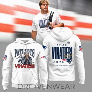 Adam Vinatieri Patriots 2026 Hall of Fame Induction Commemorative Hoodie