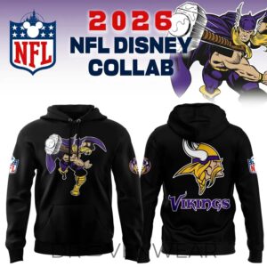 Disney X Minnesota Vikings Collaboration Graphic Limited Edition Hoodie