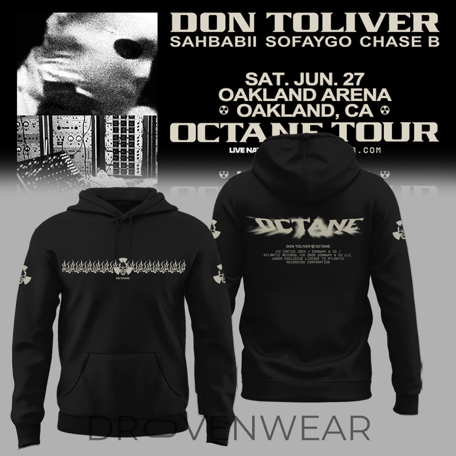 Don Toliver “nitrous – Octane World Tour Leg 2” Signature Limited Edition Hoodie Don Toliver “nitrous – Octane World Tour Leg 2” Signature Limited Edition Hoodie