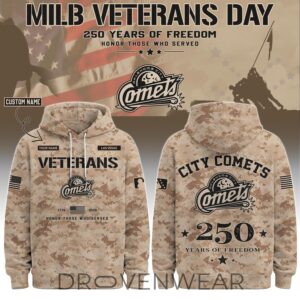 Oklahoma City Comets Special Veterans Day 2026 Limited Edition Hoodie