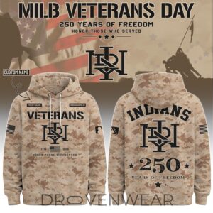 Indianapolis Indians Special Veterans Day 2026 Limited Edition Hoodie
