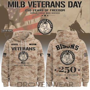 Buffalo Bisons Special Veterans Day 2026 Limited Edition Hoodie