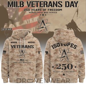 Albuquerque Isotopes Special Veterans Day 2026 Limited Edition Hoodie