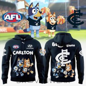 3D All Over Limited Edition Carlton Blues X Bluey And Bingo Hoodie
