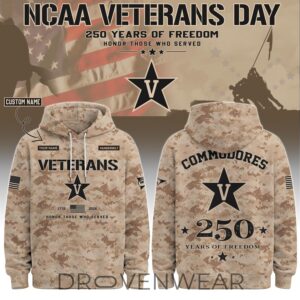 Vanderbilt Special Veterans Day 2026 Limited Edition Hoodie