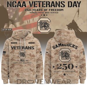 South Carolina Special Veterans Day 2026 Limited Edition Hoodie