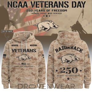 Arkansas Special Veterans Day 2026 Limited Edition Hoodie