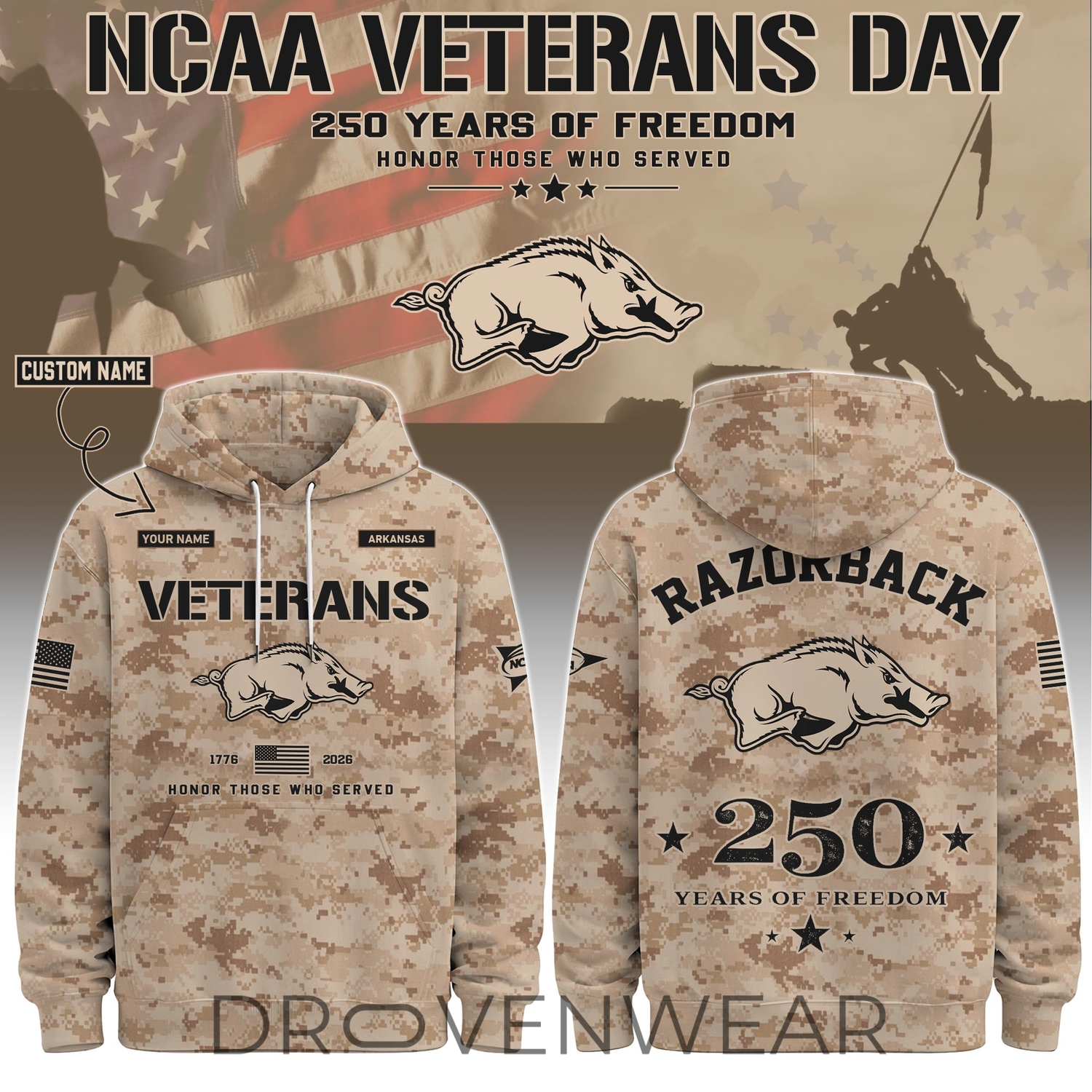 Arkansas Special Veterans Day 2026 Limited Edition Hoodie Arkansas Special Veterans Day 2026 Limited Edition Hoodie