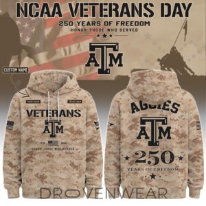Texas A&m Special Veterans Day 2026 Limited Edition Hoodie