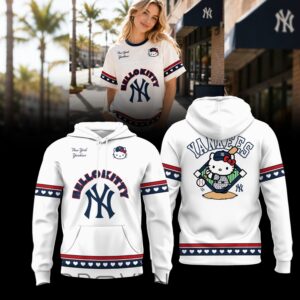 New York Yankees x Hello Kitty August 22 Yankee Stadium Commemorative 3D Hoodie