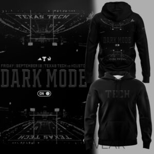 Texas Tech Dark Mode — Friday Night Football Hoodie Ver2