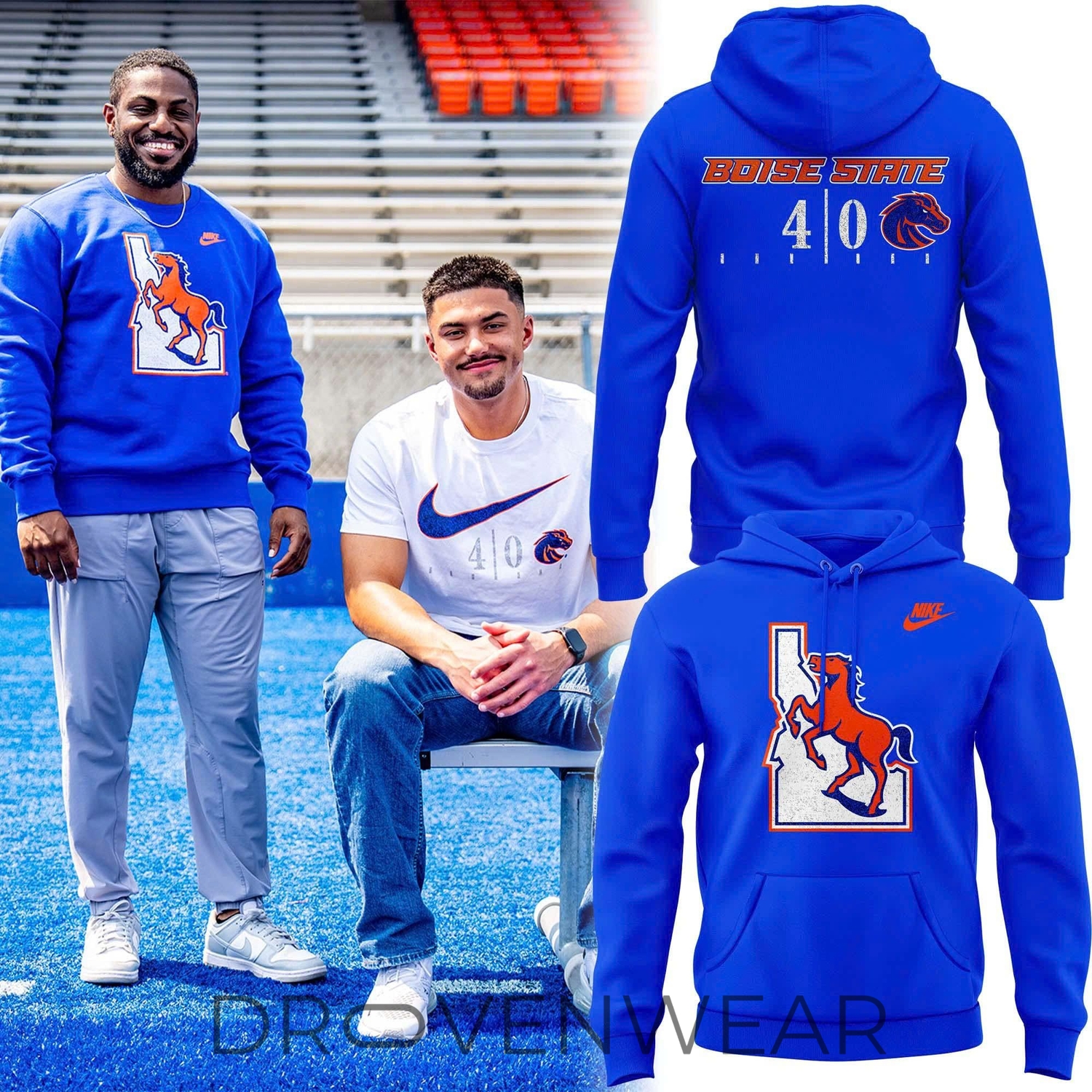 Nike Boise State Football “40th Anniversary” Hoodie Nike Boise State Football “40th Anniversary” Hoodie