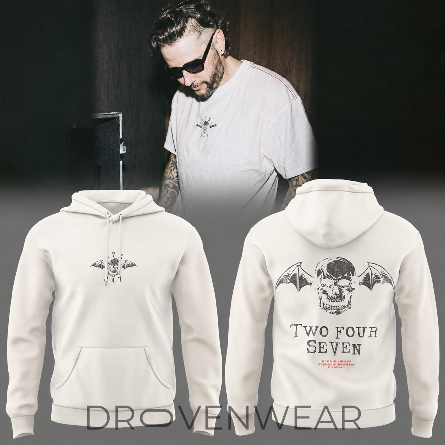 Limited Edition Avenged Sevenfold 2026 Two Four Seven Hoodie Limited Edition Avenged Sevenfold 2026 Two Four Seven Hoodie