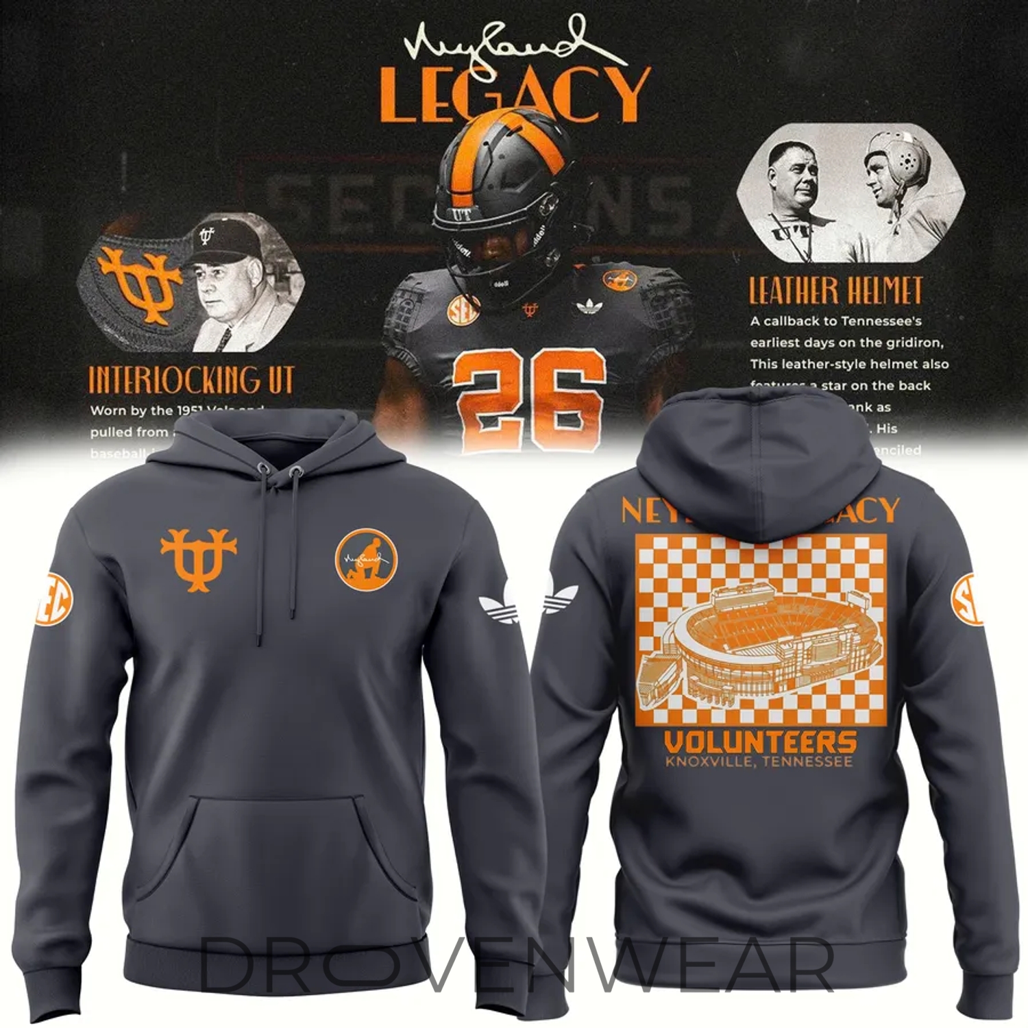 Limited Edition Tennessee Volunteers Legacy Game Hoodie Limited Edition Tennessee Volunteers Legacy Game Hoodie