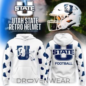 Utah State Aggies Football 1992-1995 Vintage Logo Hoodie