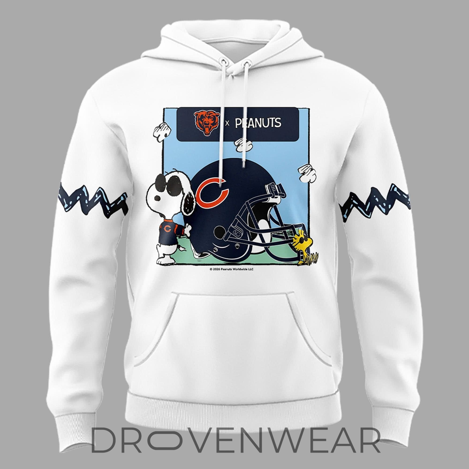 The Bears X Peanuts Kids “bears Win” Hoodie The Bears X Peanuts Kids “bears Win” Hoodie