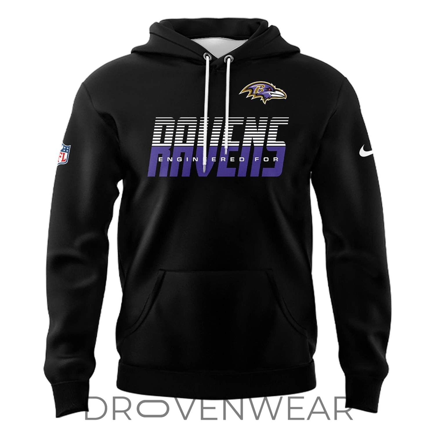 Nike Baltimore Ravens “engineered For Ravens” Hoodie Nike Baltimore Ravens “engineered For Ravens” Hoodie
