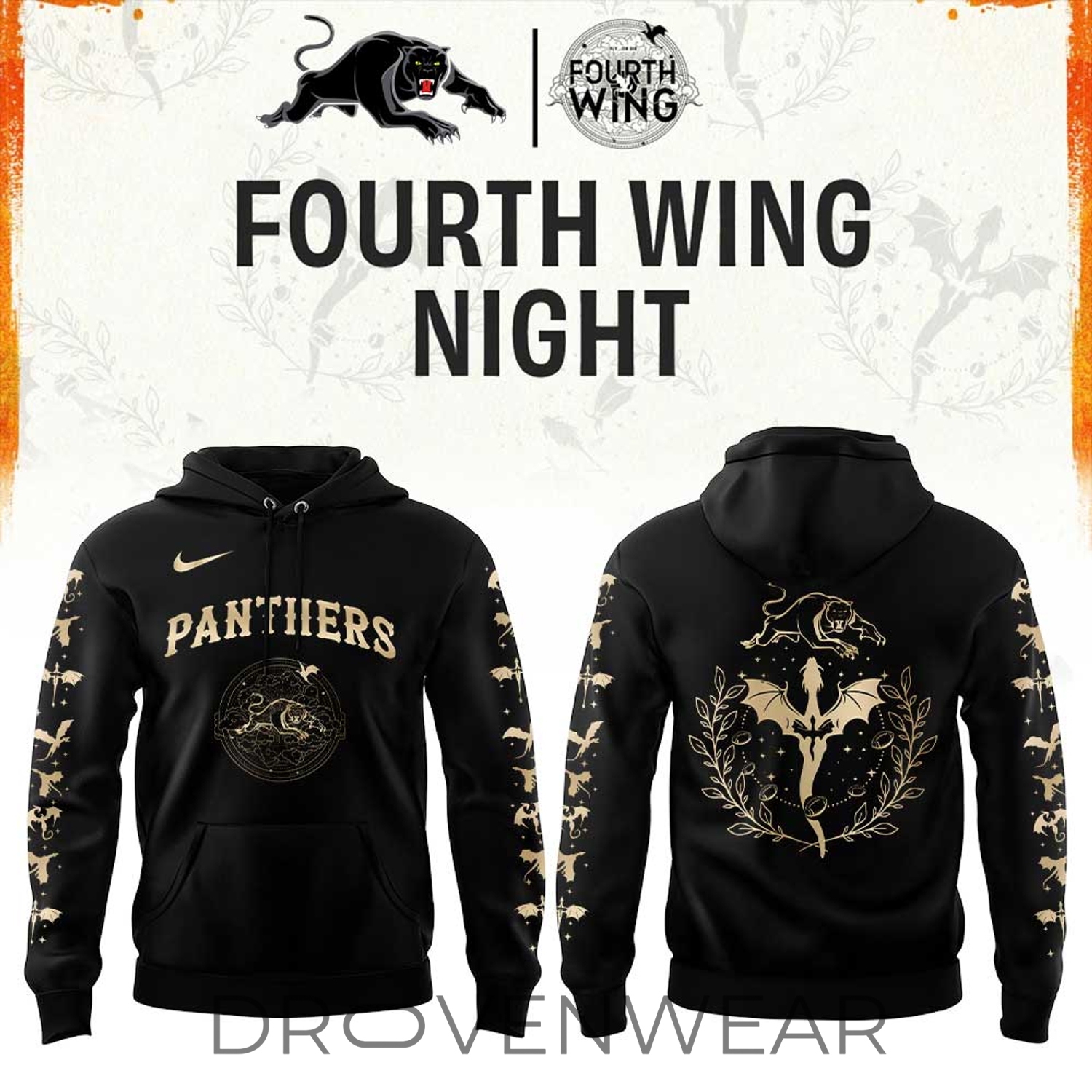 Penrith Panthers Fourth Wing Night 2026 Black Edition Hoodie Penrith Panthers Fourth Wing Night 2026 Black Edition Hoodie
