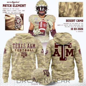 Texas A&m Aggies Desert Camo Football Hoodie