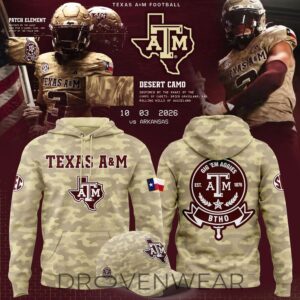 Texas Am Football Redcamo 2026 honor And Support Hoodie 3.jpg