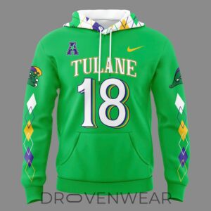 Tulane Green Wave Devon Walker #18 Mardi Gras City Edition Football Hoodie 1 Tulane Green Wave Devon Walker 18 Mardi Gras City Edition Football Hoodie 2.jpg