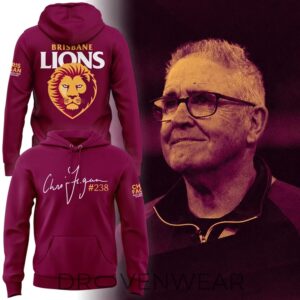 All Over Brisbane Lions- Chris Fagan Milestone Hoodie